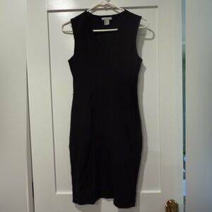 H&M Classic Black Midi Dress
